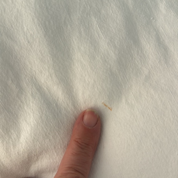 West Elm Hemp cotton ivory w/ sand stripe duvet cover f/q set - Picture 7 of 8